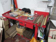 Clare engineers workbench with locable drawer