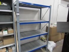 4 tier metal stores racking (contents not included)