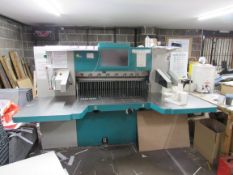 Perfecta 115 TS Machine, Paper cuter, Guillotine, 2011, Serial Number 76095, Digitizer on touch