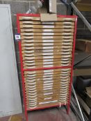 30 drawer steel framed document / paper storage unit