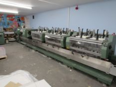 Muller Martini Saddle Stitching line, 2004, 1528.0417, Serial Number NN17183-Z0795706,
