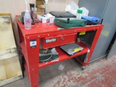 Clarke engineers mobile workbench with lockable drawe