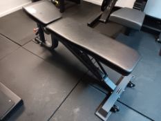 Swiss adjustable bench. (sold subject to finance company approval)