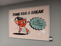 Time for a Break' framed wall art