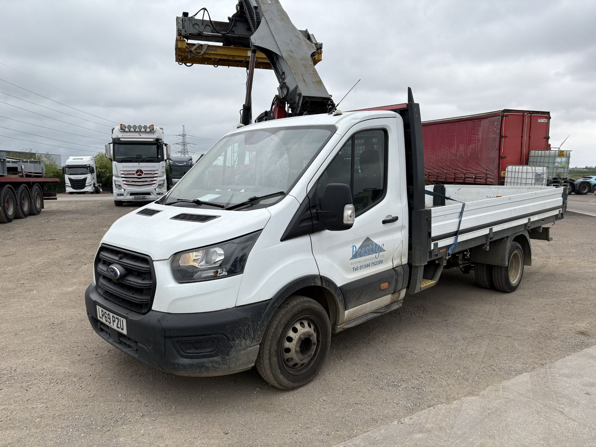 Ford Transit 350 L4 2.0 EcoBlue Dropside, Registration LP69 PZU, - Image 7 of 27