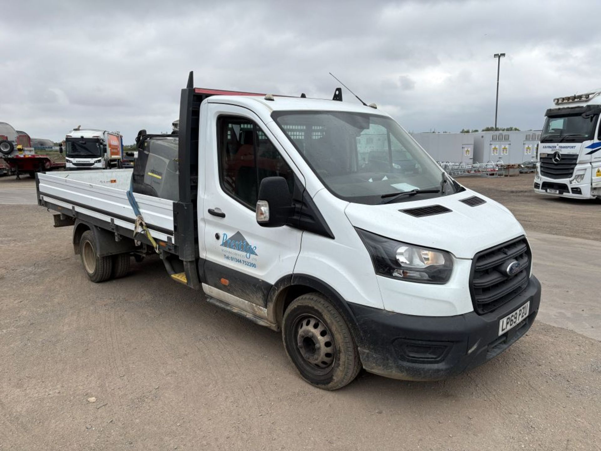 Ford Transit 350 L4 2.0 EcoBlue Dropside, Registration LP69 PZU,