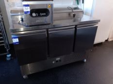Gastro-line RGP008 Triple Door Mobile Counter Fridge (Approx. 1370W x 700D)