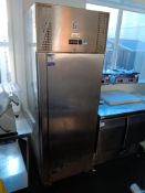 Valera 1LD-B-UGNSC1 Stainless Steel Mobile Single Door Upright Fridge