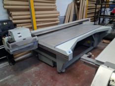 OCE Arizona 250GT 4 Colour Curable Inkjet Flatbed Printer. Bed size 8' x 4'
