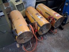 3 Master Propane Gas Heaters