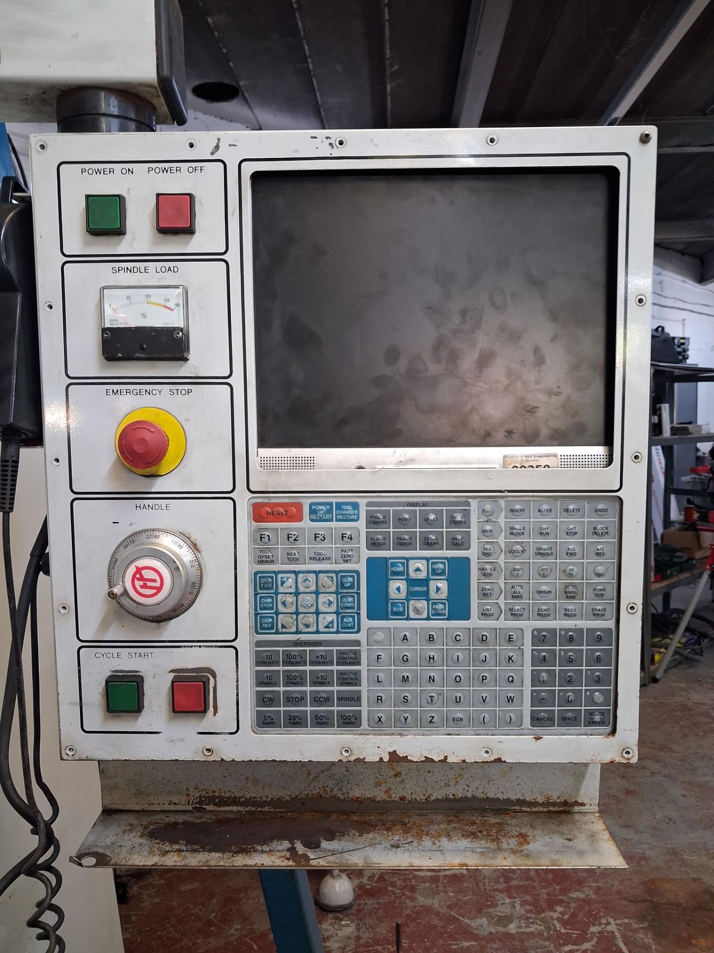 Year 2000 HAAS VF4 Vertical Milling Machine. Serial Number 19948. 415V - Image 2 of 8