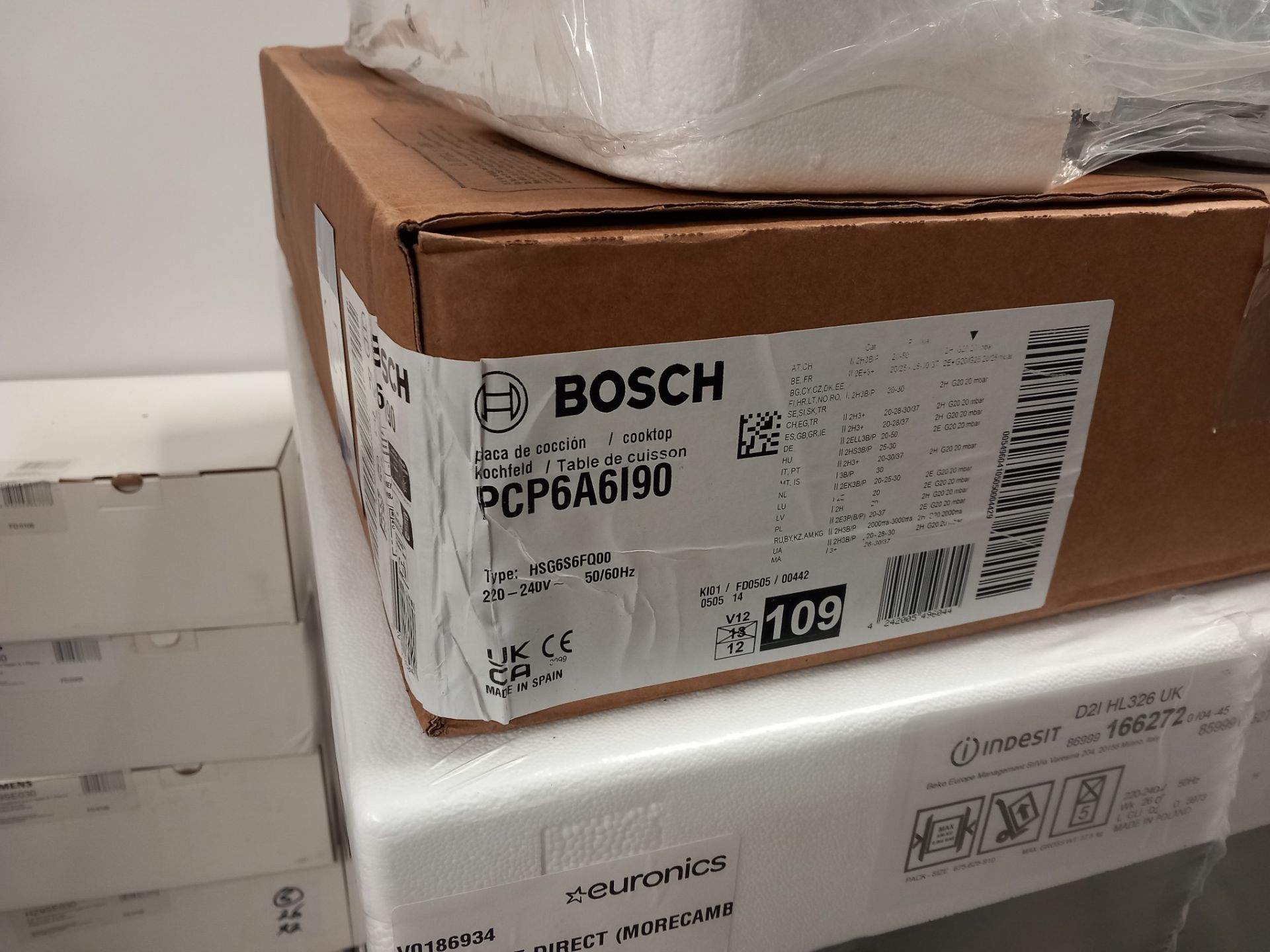 Bosch PCP6A6I90 Series 6 60cm Black Enamel Gas Hob rrp. £379.99 - Image 4 of 4