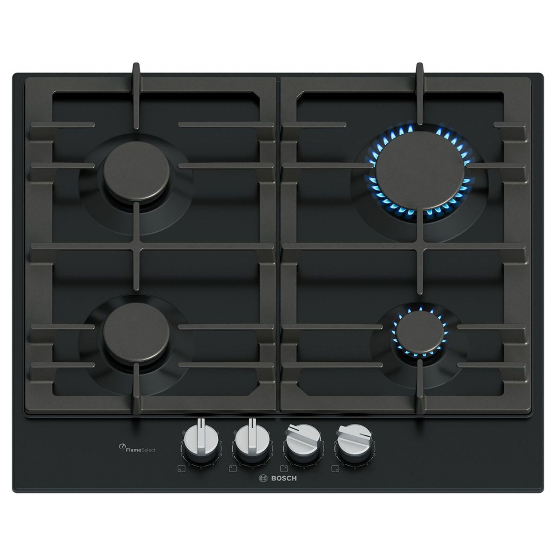 Bosch PCP6A6I90 Series 6 60cm Black Enamel Gas Hob rrp. £379.99
