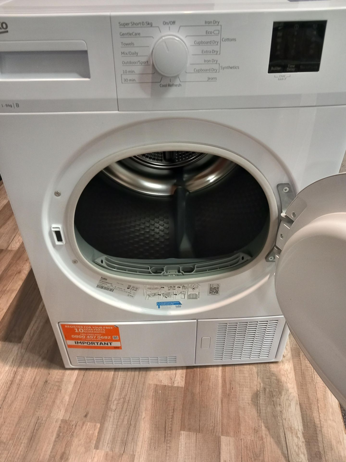 Beko DTKCE90021W 9kg Condenser Tumble Dryer – White rrp. £279.00 - Image 3 of 4