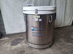 Custom BioGenic Systems ISOTHERMAL V-5000ABEH Cryopreservation Dry Storage System. Serial Number EB2