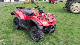 Suzuki King quad 400 Asi 4x4 petrol powered quadbike, Registration Number WJ65 EJO with towbar, 1482