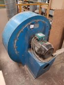 Air Plants Ltd industrial centrifugal blower fan, type 40MDSF, Serial number B8566 – Lot to end at