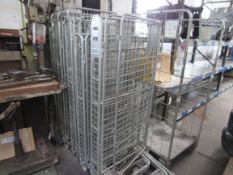 3 Various steel mobile cages