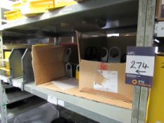 Quantity of powder coated fixings over 4 bays of racking (racking not included)