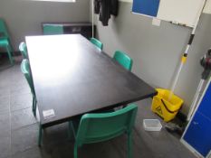 Canteen table with 8 chairs