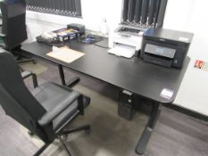 Desk with operators chair