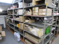 Contents to 4 bays racking