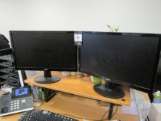 2 x Acer S220HQL monitors