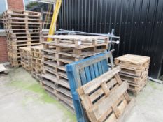Quantity various pallets