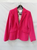 Hartwell 'Arina' velvet blazer - pink - Size 10 - RRP£229.99