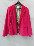 Hartwell 'Arina' velvet blazer - pink - Size 22 - RRP£229.99