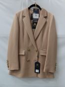 Holland Cooper double breasted wool blazer - Camel Twill - Size 10 - RRP£549