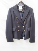 Holland Cooper 'Knightsbridge' Blazer - Black Baranthea - Size 16 - RRP£399