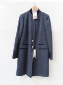 Welligogs 'Oxford' wool overcoat - Midnight - Size 14 - RRP£399