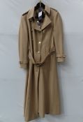 Holland Cooper 'Marlborough' double breasted full length cotton trenchcoat - Camel - Size 12 - RRP£8