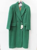 GANT wool blend overcoat - Forest Green - Size L - RRP£650