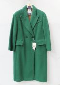 GANT wool blend overcoat - Forest Green - Size L - RRP£650