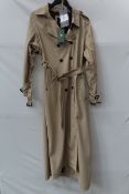 Holland Cooper 'Kendal' full length waterproof trenchcoat - Stone - Size XL - RRP£449