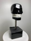 Domenico Ludovico Black Skull n. 1, 2021 Precious and rare marble of Carrara from the valley of