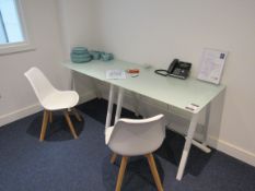 2 Desks and 2 chairs