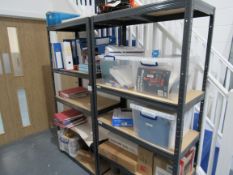 3 Boltless steel shelves