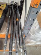 7 x Trimble D10997 2.6m Carbon Fibre Telescopic GNSS Rod with Clamp