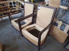 2 x Duresta arm chair frames