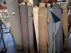 21 Rolls of various length fabric including William Yeoward velvets