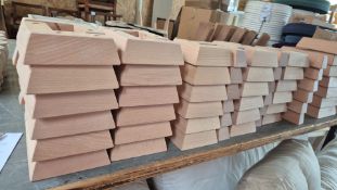 20 x 7inch x 7 inch, 24 x 6 inch x 6 inch and 36 x 5 inch x 5 inch all 1.75inch raw wood corner feet