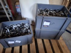3 Boxes of orbit castor wheels