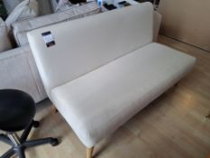Upholstered armless reception bench 1300mm(L)