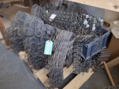 Pallet of various zig-zag steel wire springs to include 10G 20” 10 pitches 6” D Arc superloop and bo