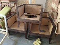 6 Duresta box frame chairs