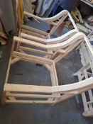 2 Various arm chair frames