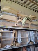 15 Component parts for recliner chairs including seat box and springs, some foamed and some part uph